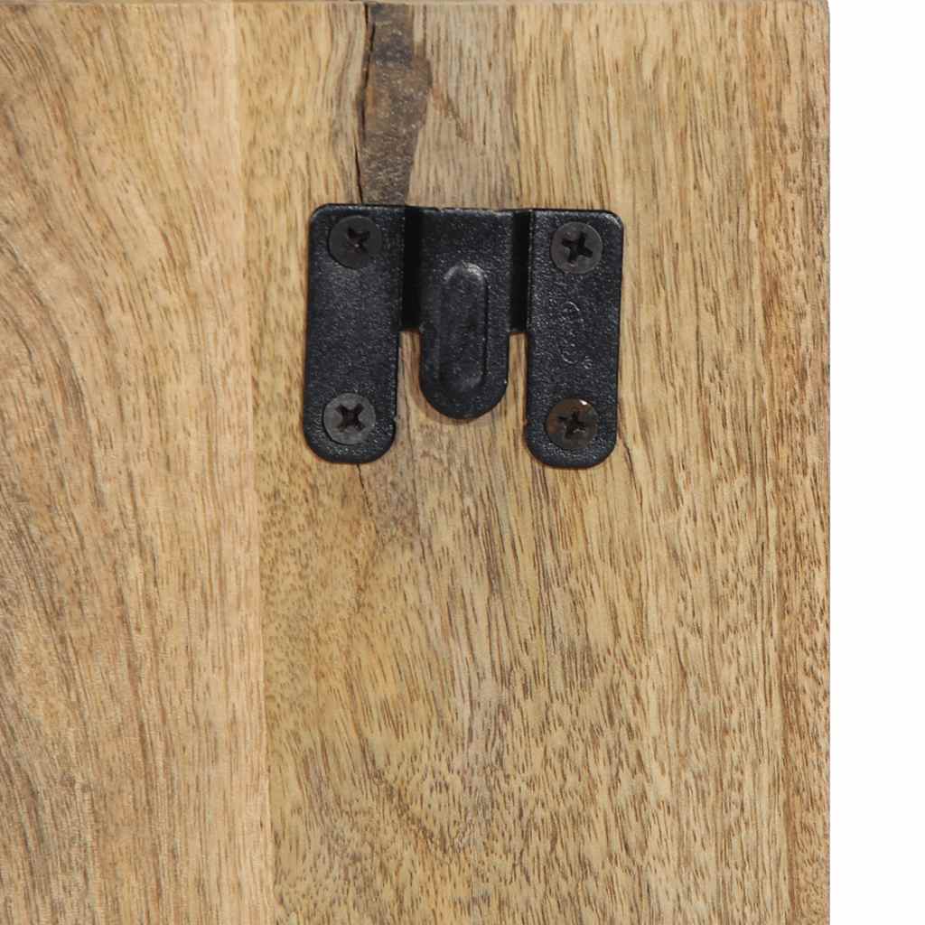 Table de chevet 50x27x50 cm bois massif de manguier brut - XIOS