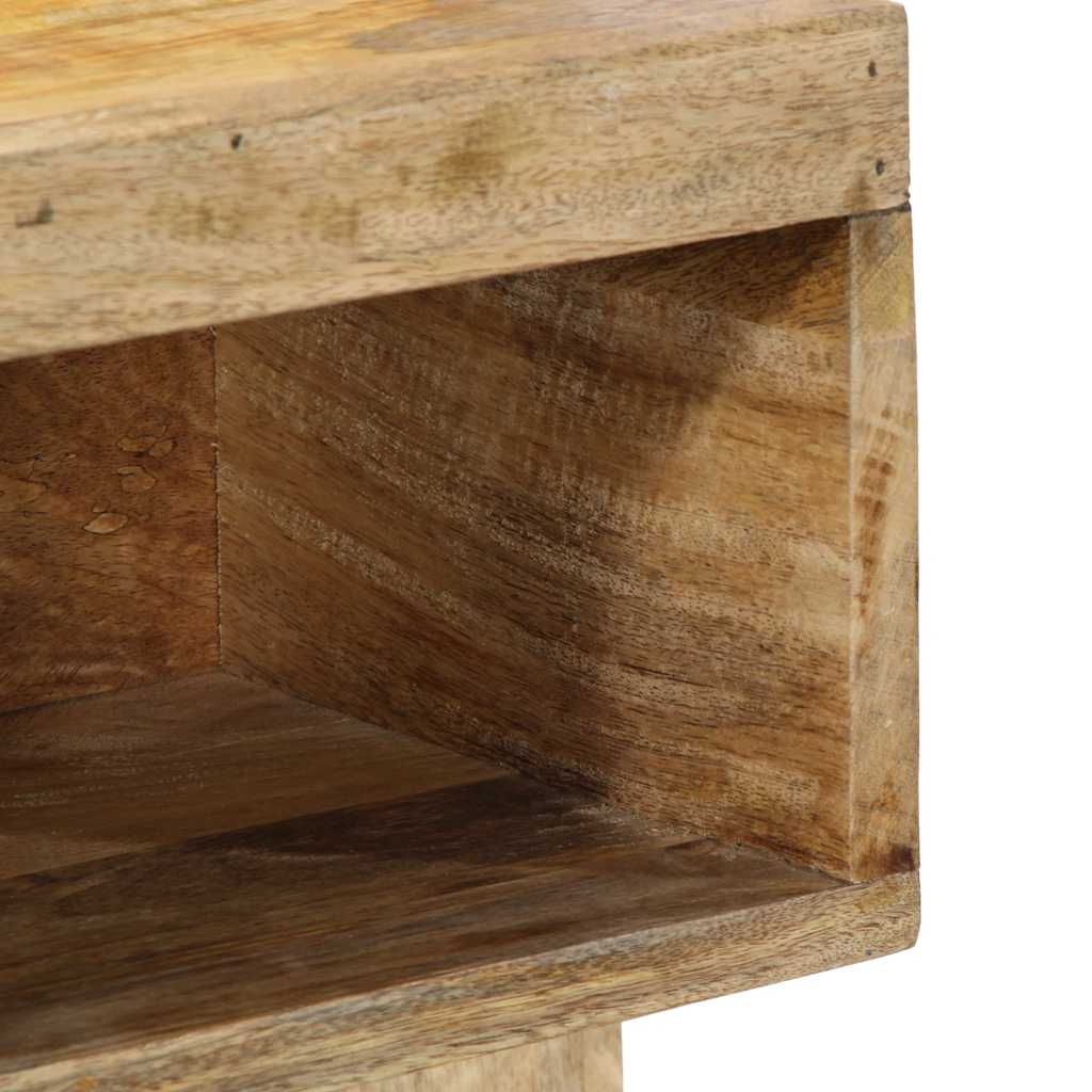 Table de chevet 50x27x50 cm bois massif de manguier brut - XIOS