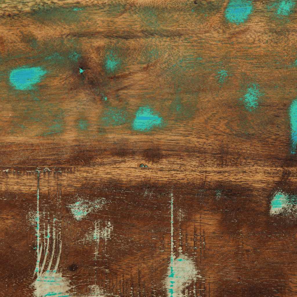 Table de chevet multicolore 50x27x50 cm bois de récupération - XIOS