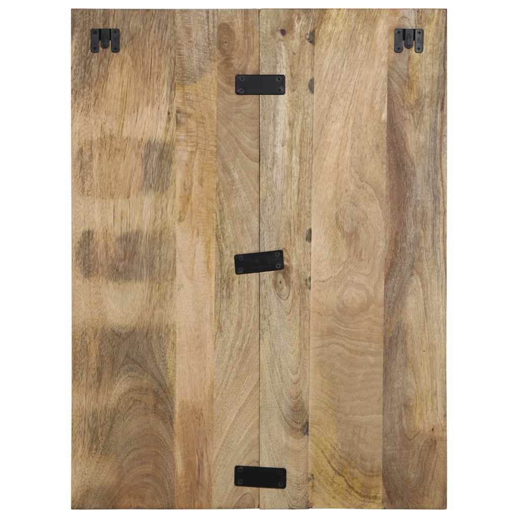 Table de chevet 60x32x80 cm bois massif de manguier brut - XIOS