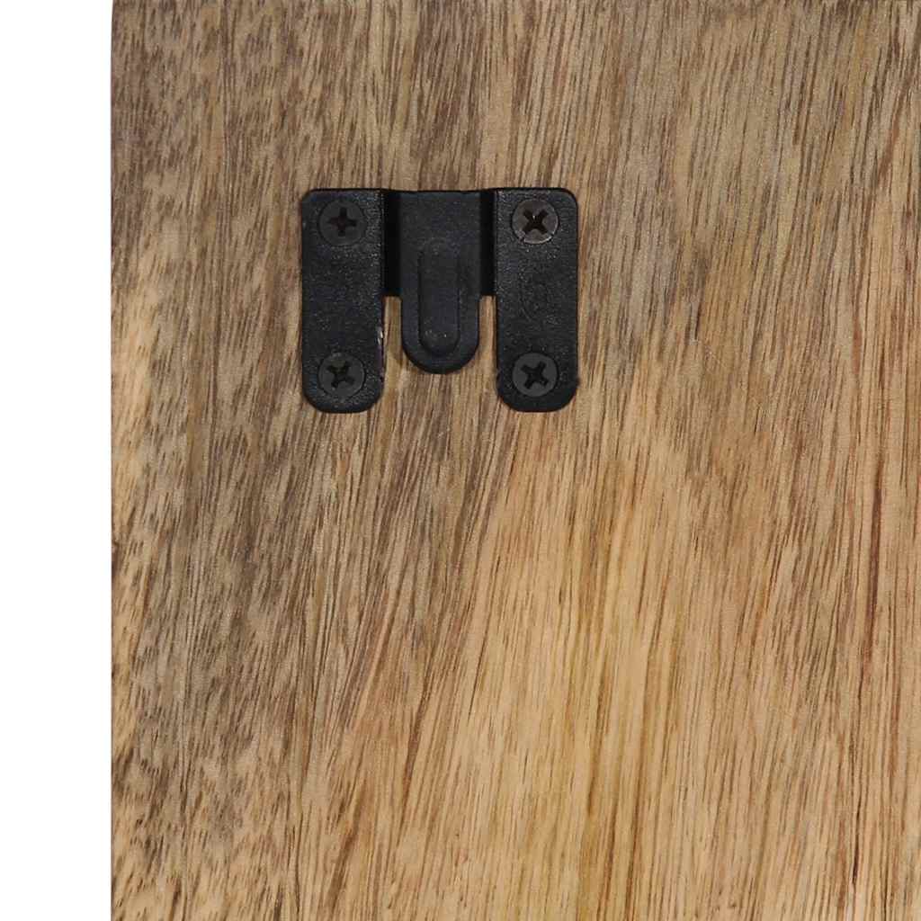 Table de chevet 60x32x80 cm bois massif de manguier brut - XIOS