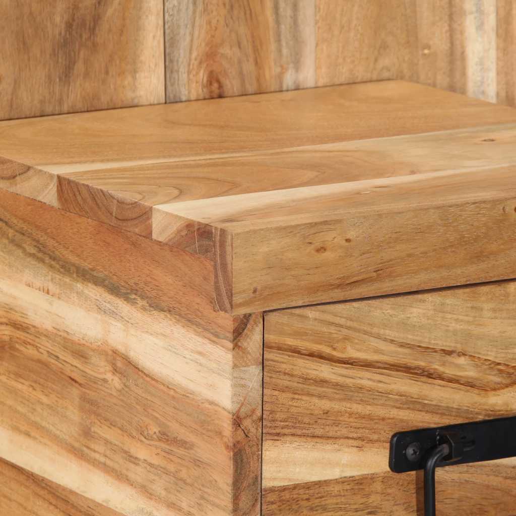 Table de chevet 60x32x80 cm bois d'acacia solide - XIOS