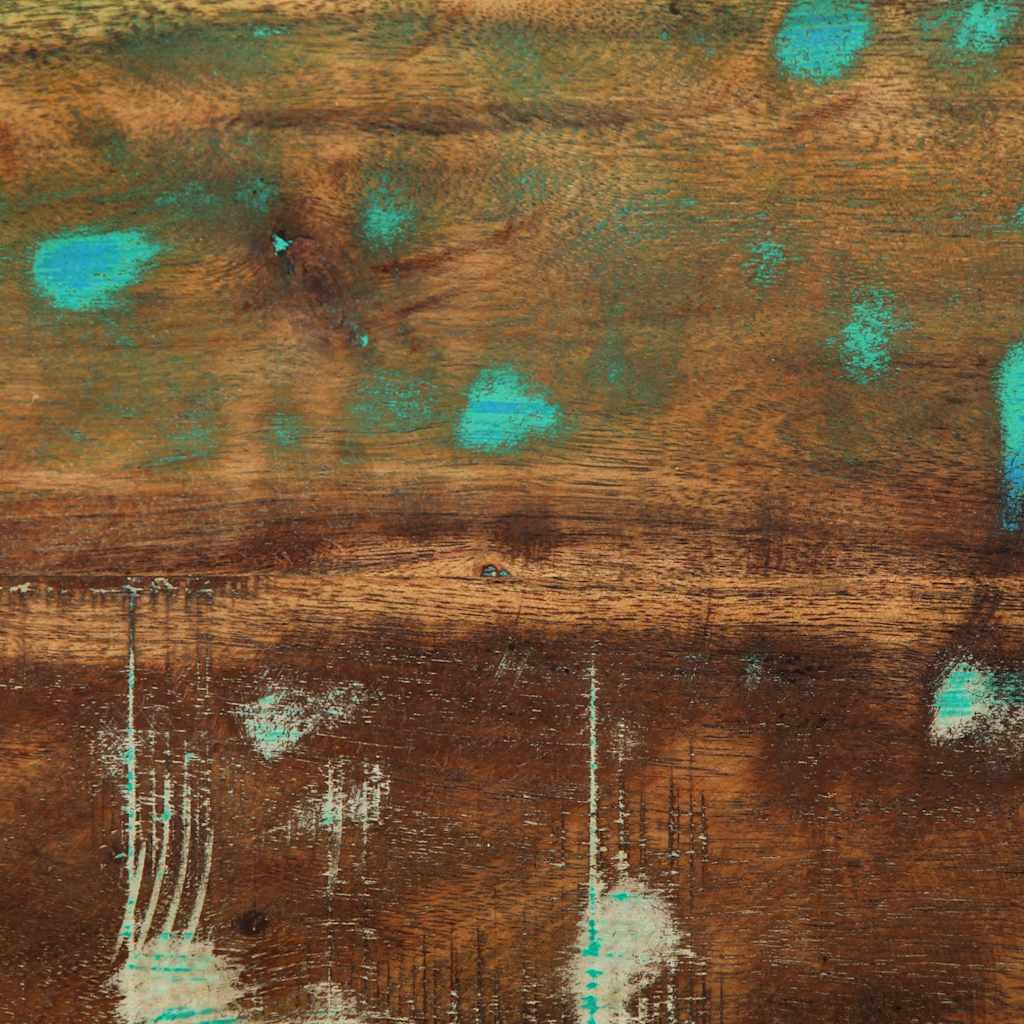 Table de chevet multicolore 60x32x80 cm bois de récupération - XIOS