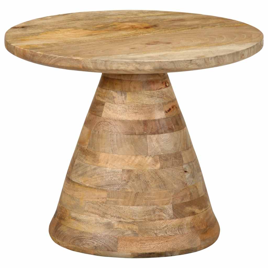 Table d'appoint Ø50x40 cm bois de manguier massif - XIOS