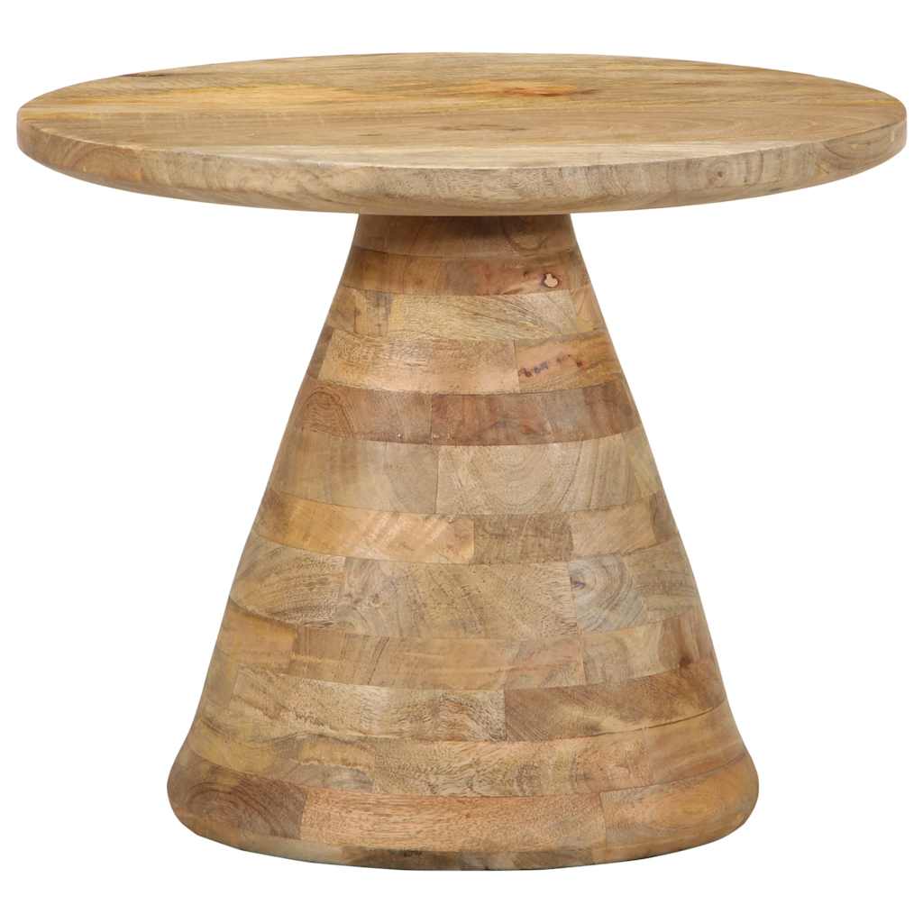 Table d'appoint Ø50x40 cm bois de manguier massif - XIOS