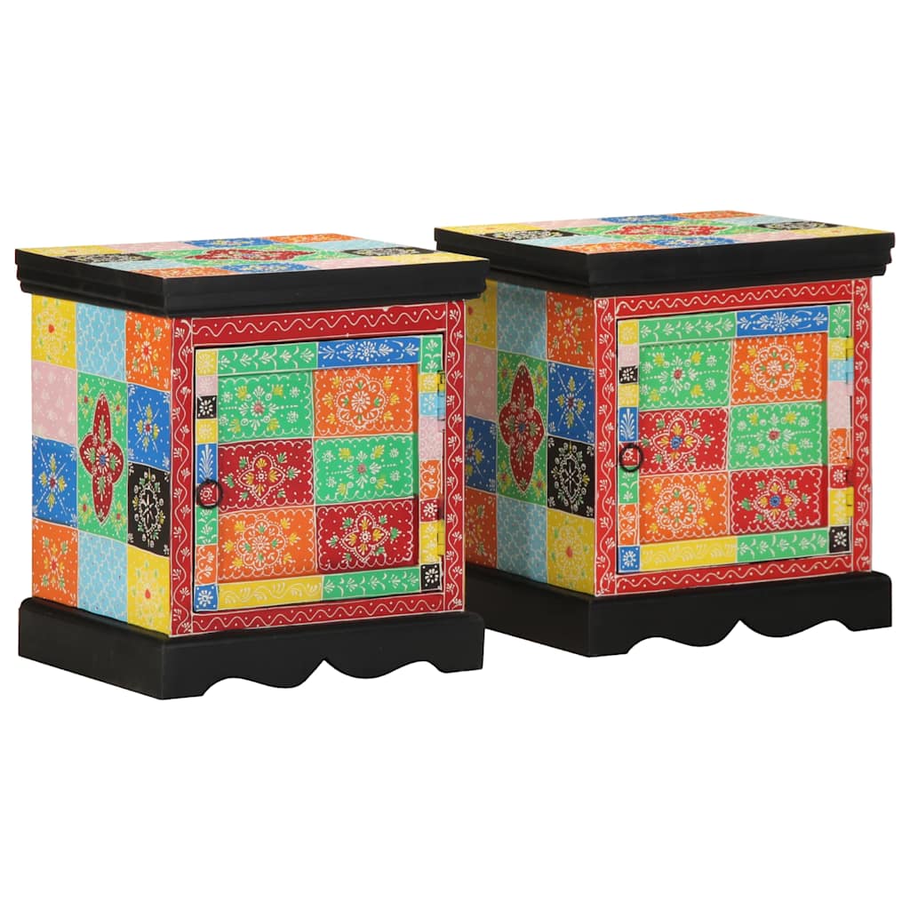 Table de chevet multicolore 2 pcs 40x35x45 cm - XIOS