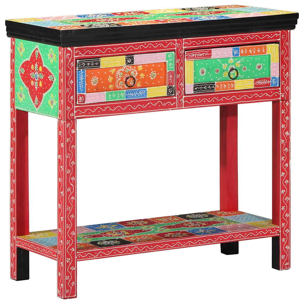 Table console Multicolore 80 x 35 x 76 cm Bois d'ingénierie - XIOS