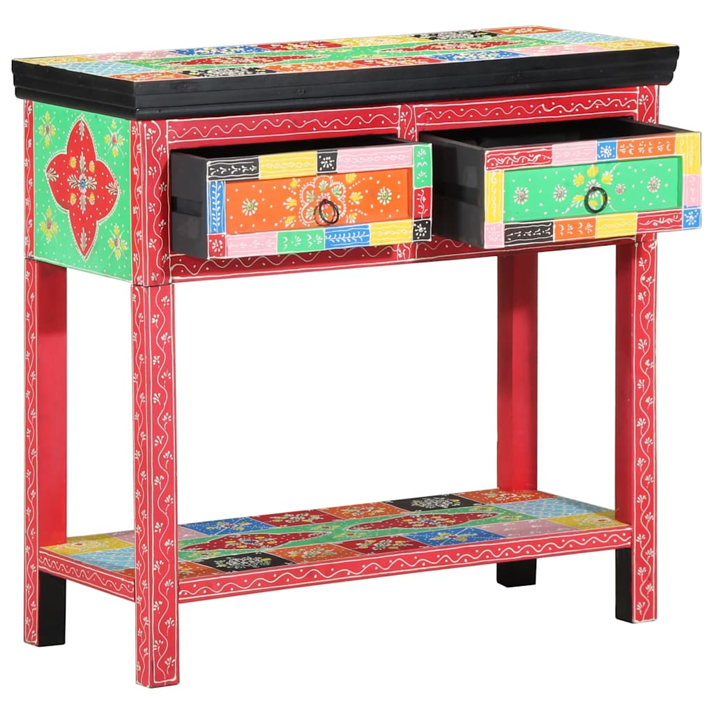 Table console Multicolore 80 x 35 x 76 cm Bois d'ingénierie - XIOS