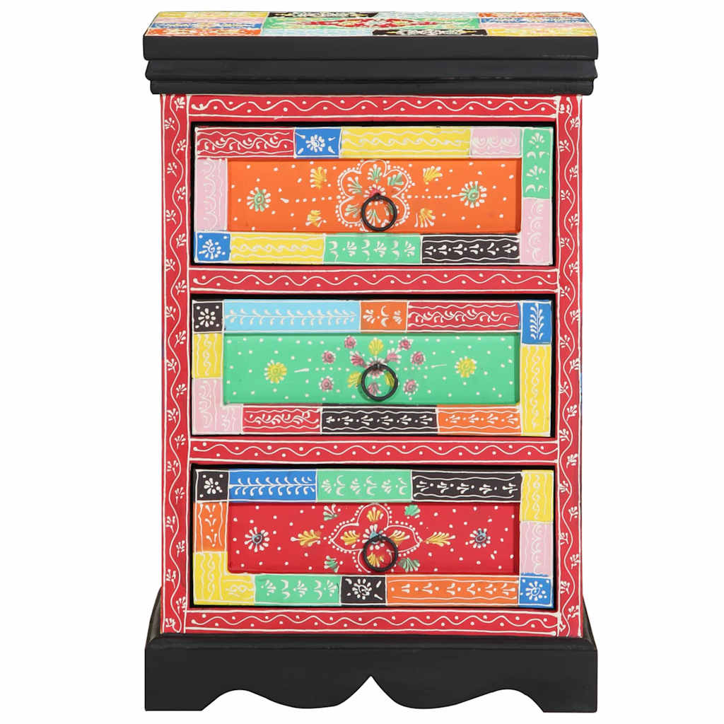 Meuble de rangement vidaXL Multicolore 40x40x60 cm en bois de mangue massif