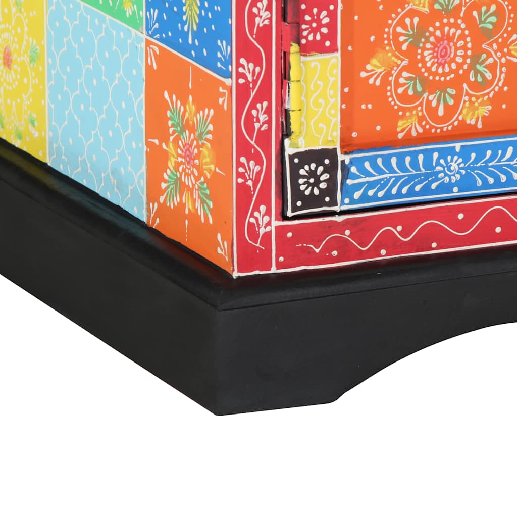 Meuble TV Multicolore 100 x 35 x 50 cm Bois de manguier massif - XIOS