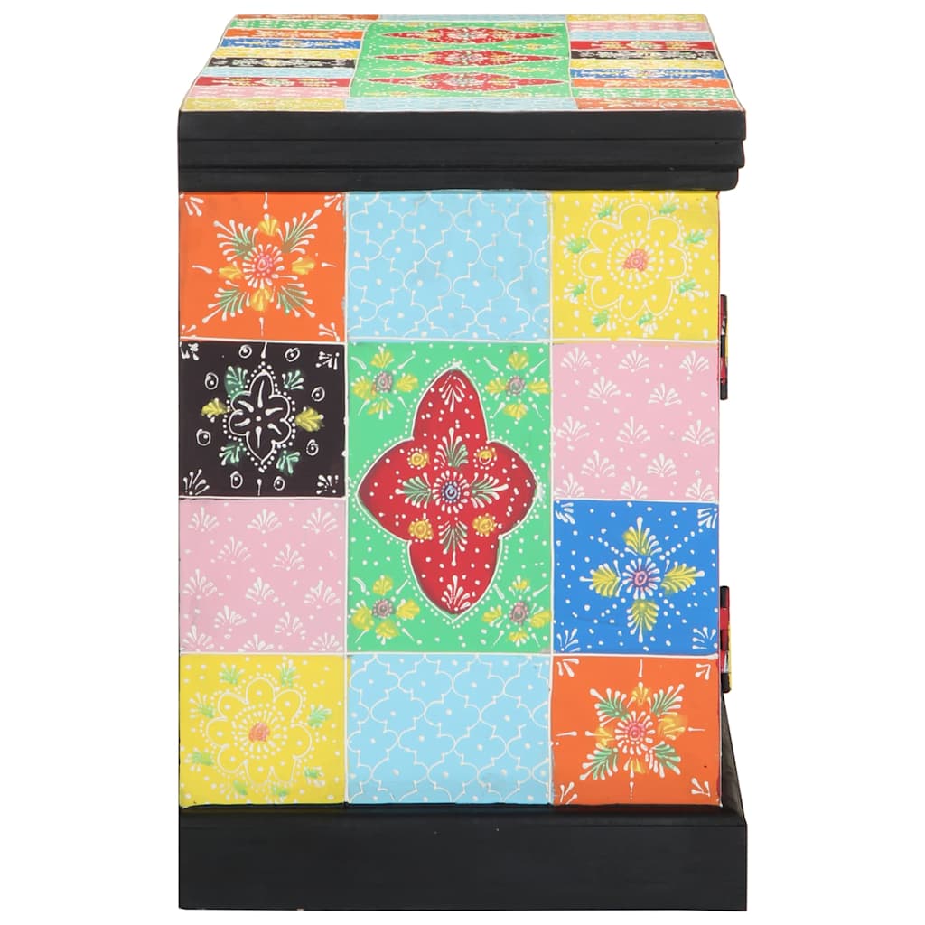Meuble TV Multicolore 100 x 35 x 50 cm Bois de manguier massif - XIOS