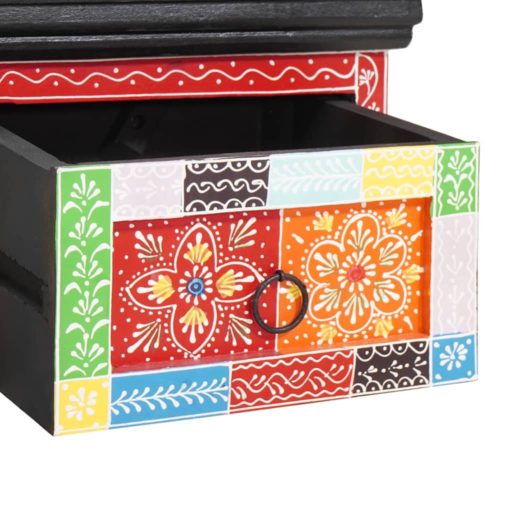 Meuble TV Multicolore 60 x 30 x 24 cm Bois de manguier massif - XIOS