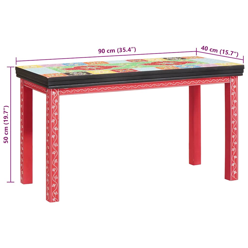 Table Gigogne Marron 38 x 38 x 41,5 cm Bois de manguier massif - XIOS