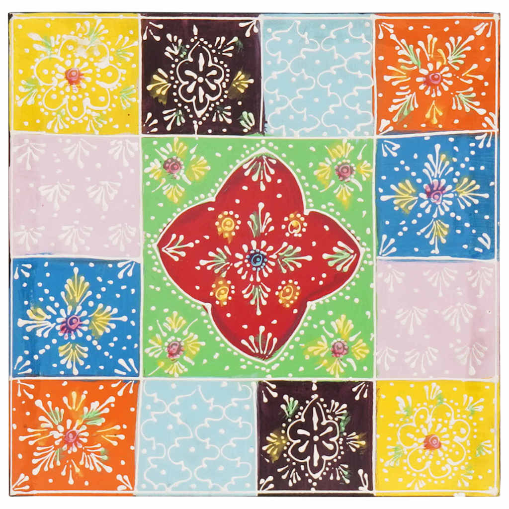 Commode Multicolore 30 x 30 x 90 cm Bois de manguier massif - XIOS