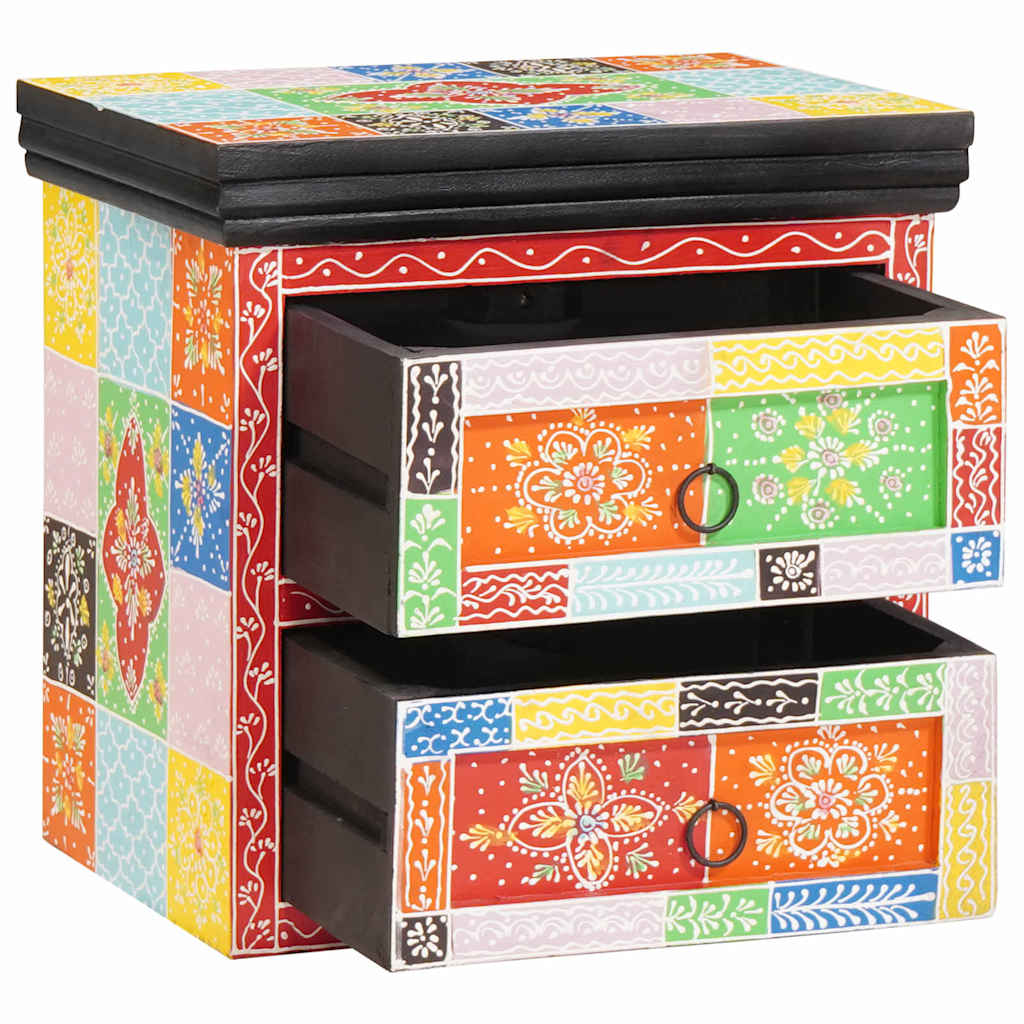 Cabinet de chevet avec tiroir 2 pcs Multicolore 40 x 30 x 40 cm - XIOS