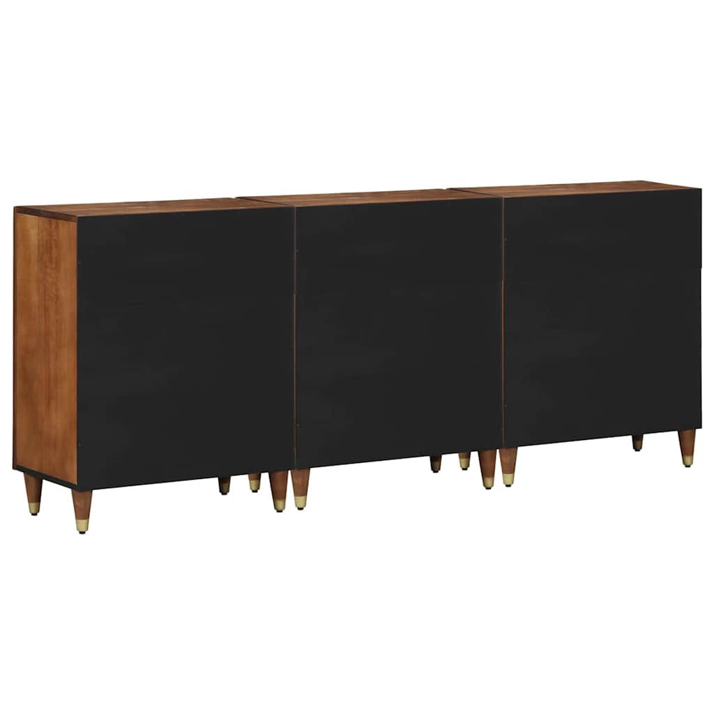 Ensemble de mobilier de salle de bain 3 pcs Miel marron et or - XIOS