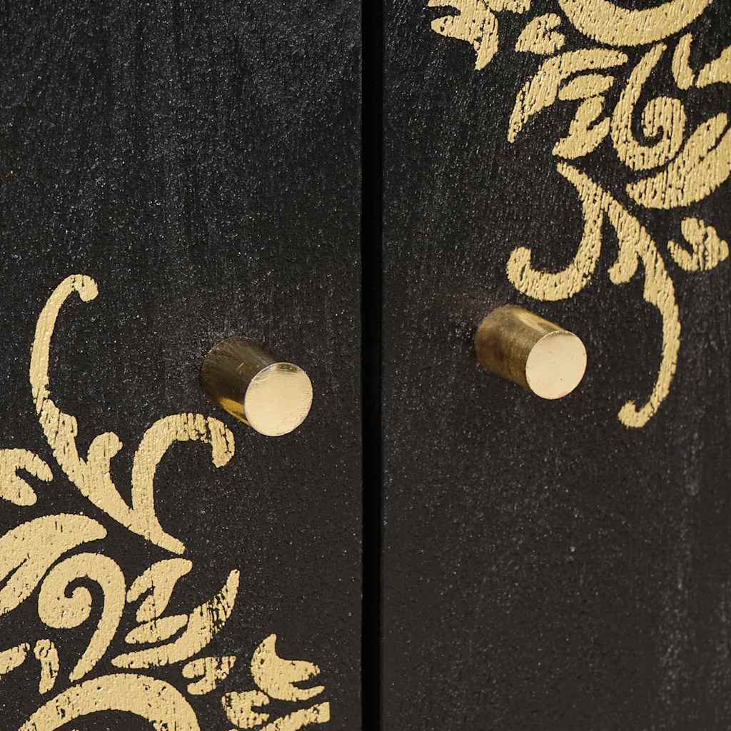 Ensemble de Meubles de Salle de Bain 3 pc 180 x 33 x 75 cm Noir