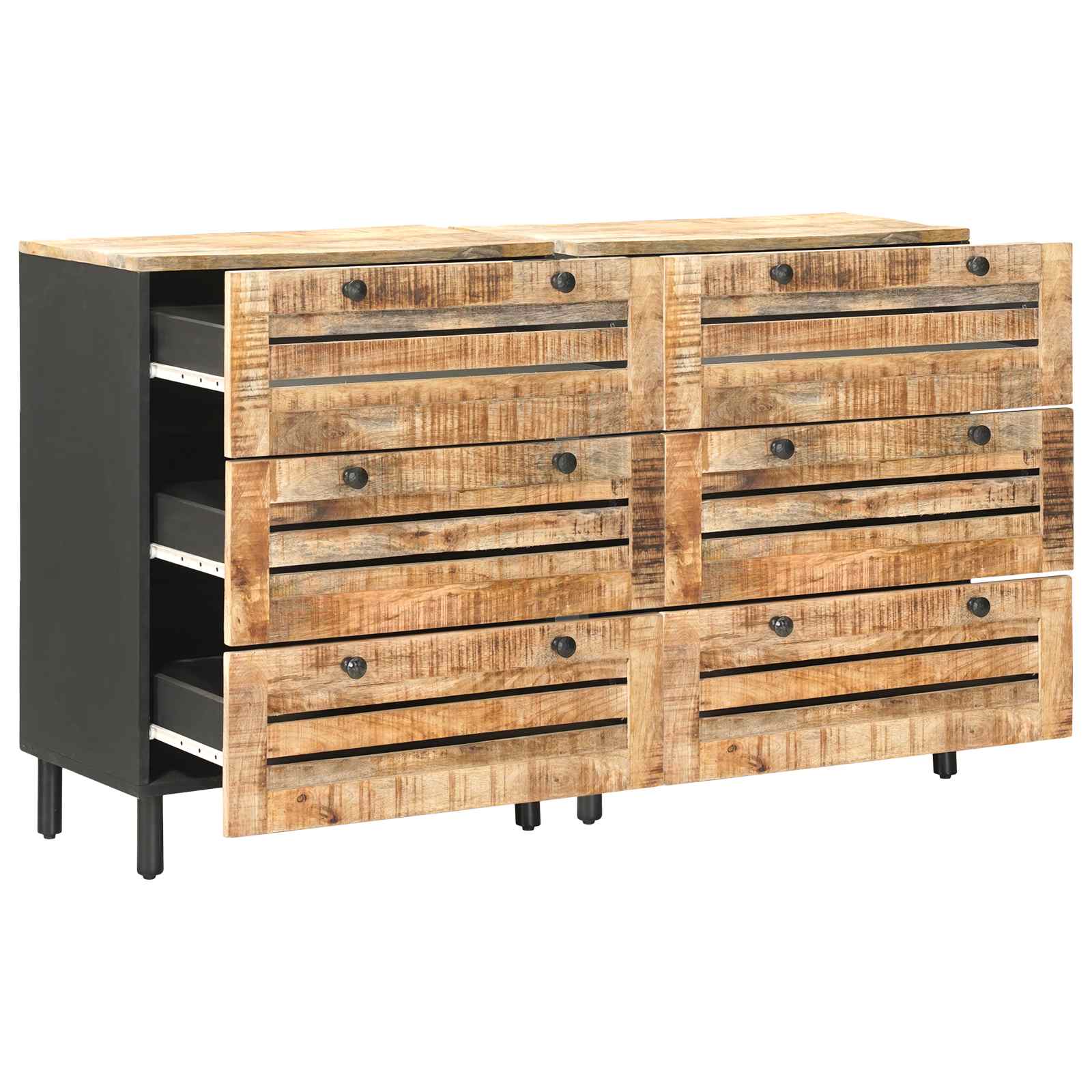 Armoires de rangement 2 pc 120 x 33 x 75 cm Multicolore
