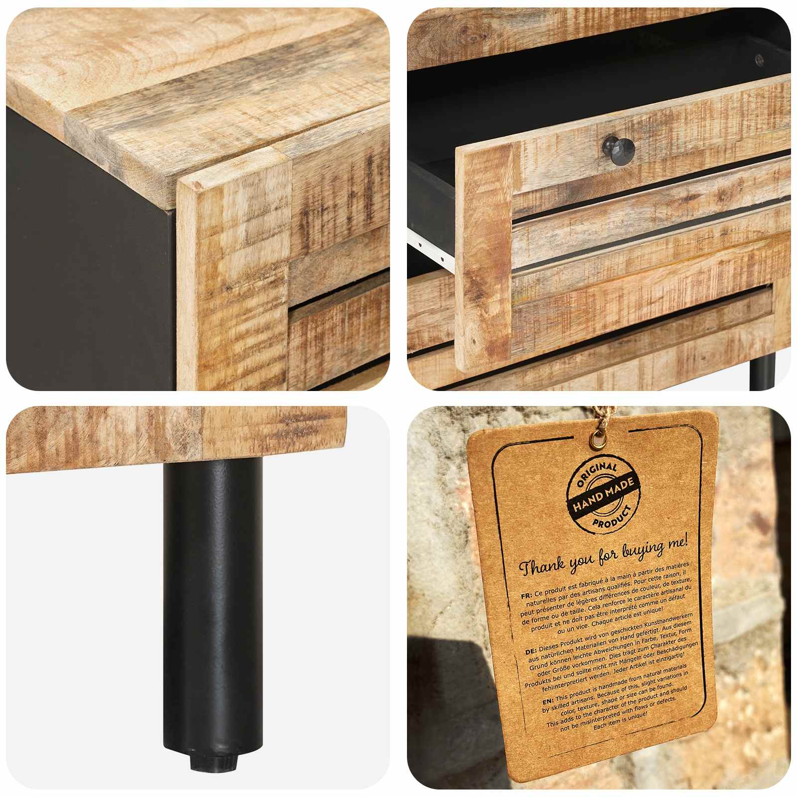 Armoires de rangement 3 pc 180 x 33 x 75 cm Naturel