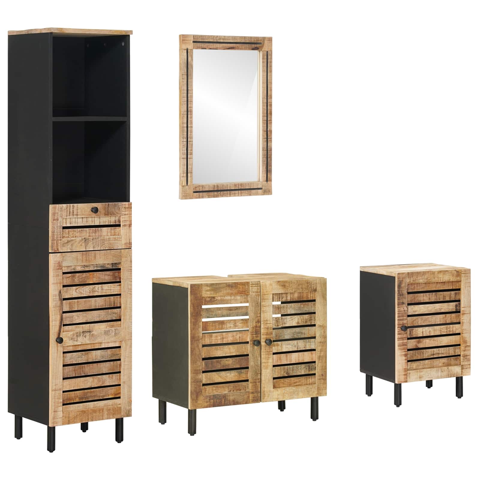 Ensemble de Meubles de Salle de Bain 4 pc Naturel
