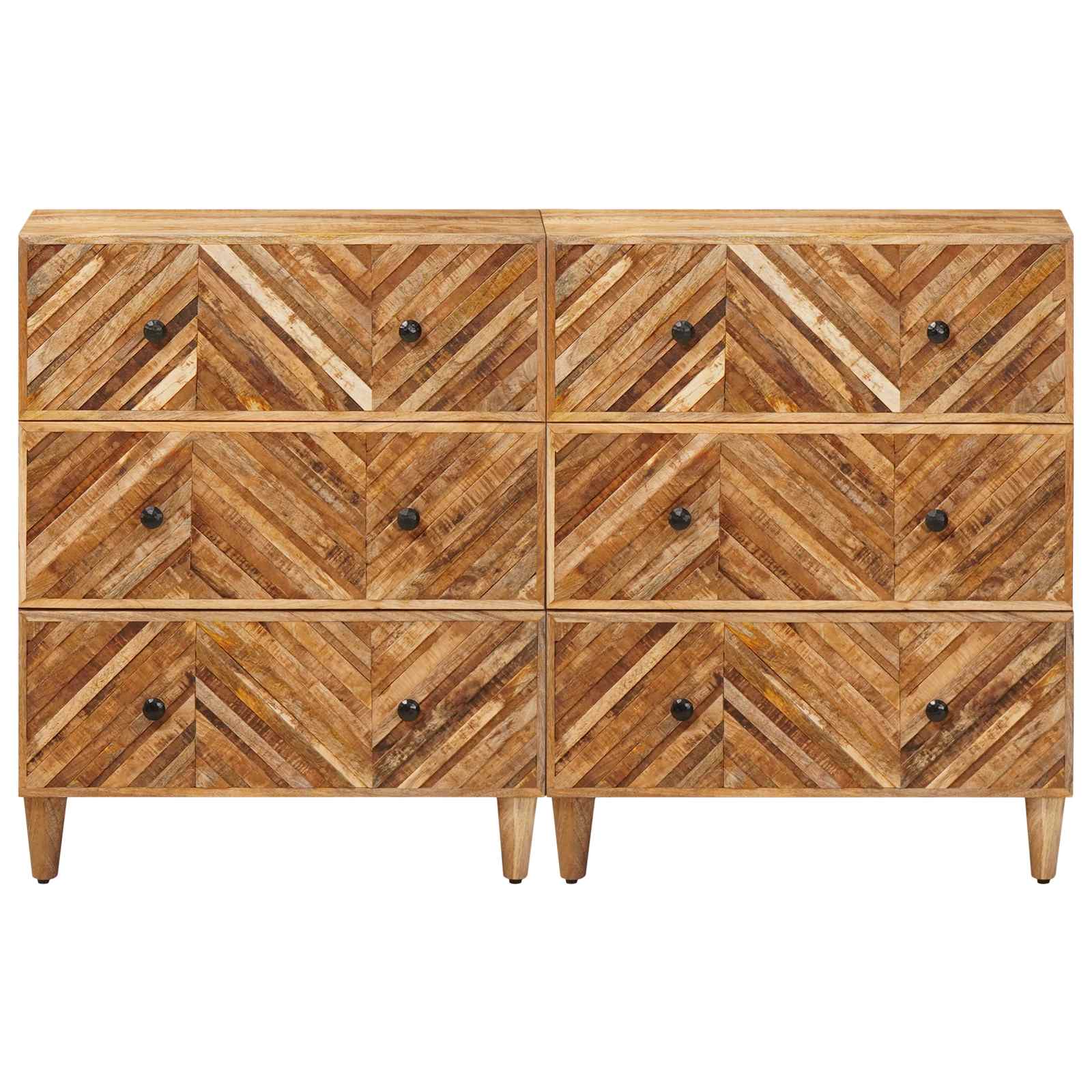 Armoires de rangement 2 pcs Marron 60 x 33,5 x 75 cm - XIOS