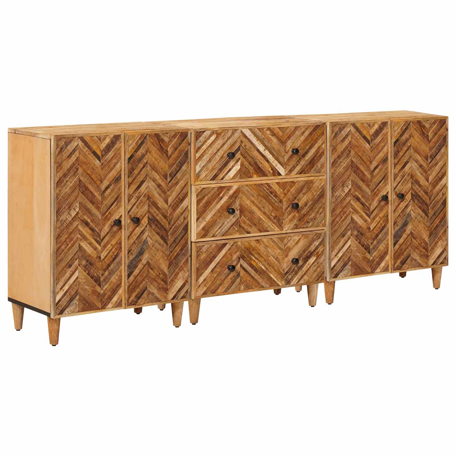 Armoires de rangement 3 pcs Marron 60 x 33,5 x 75 cm - XIOS