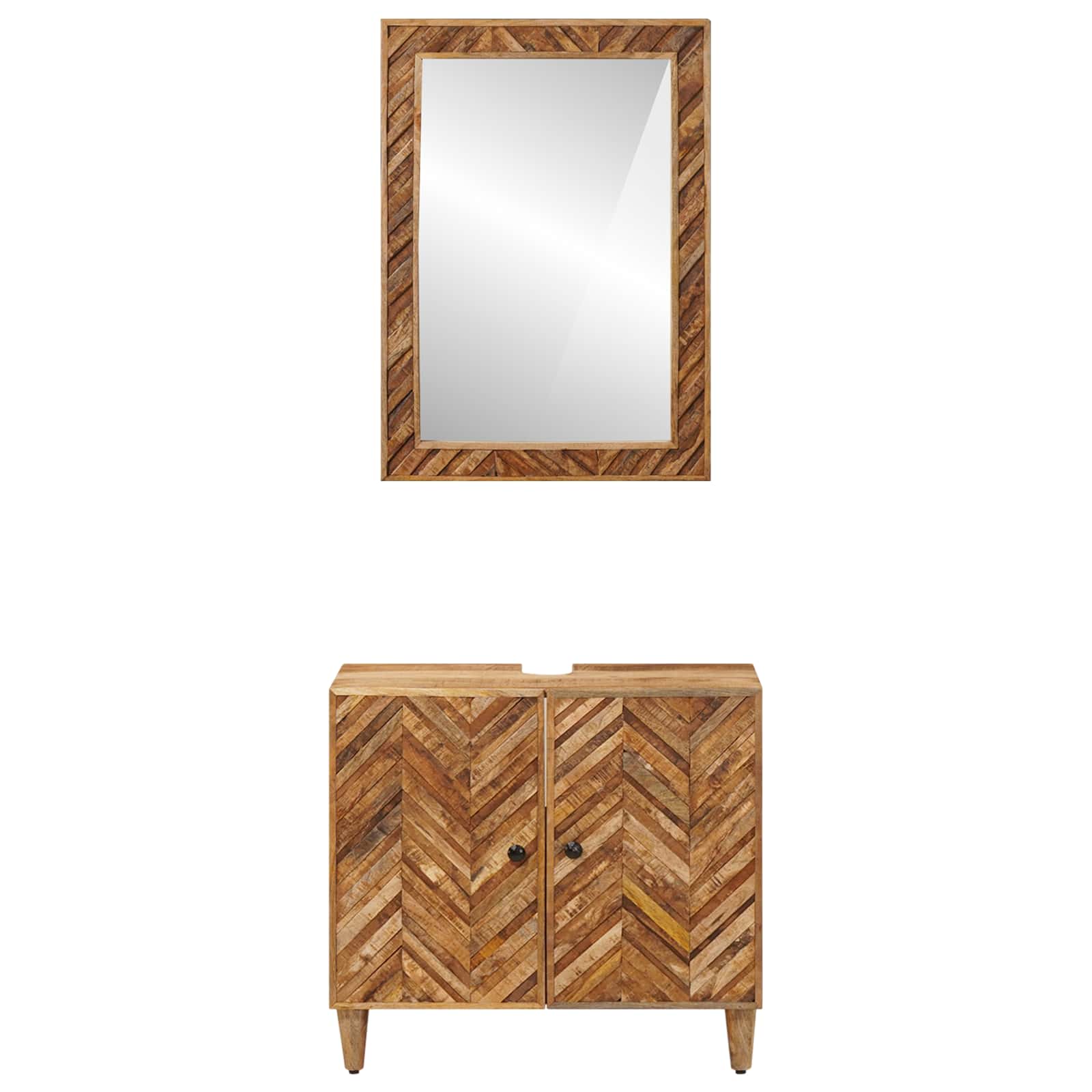 Ensemble de Meubles de Salle de Bain 2 pc 62 x 33 x 58 cm