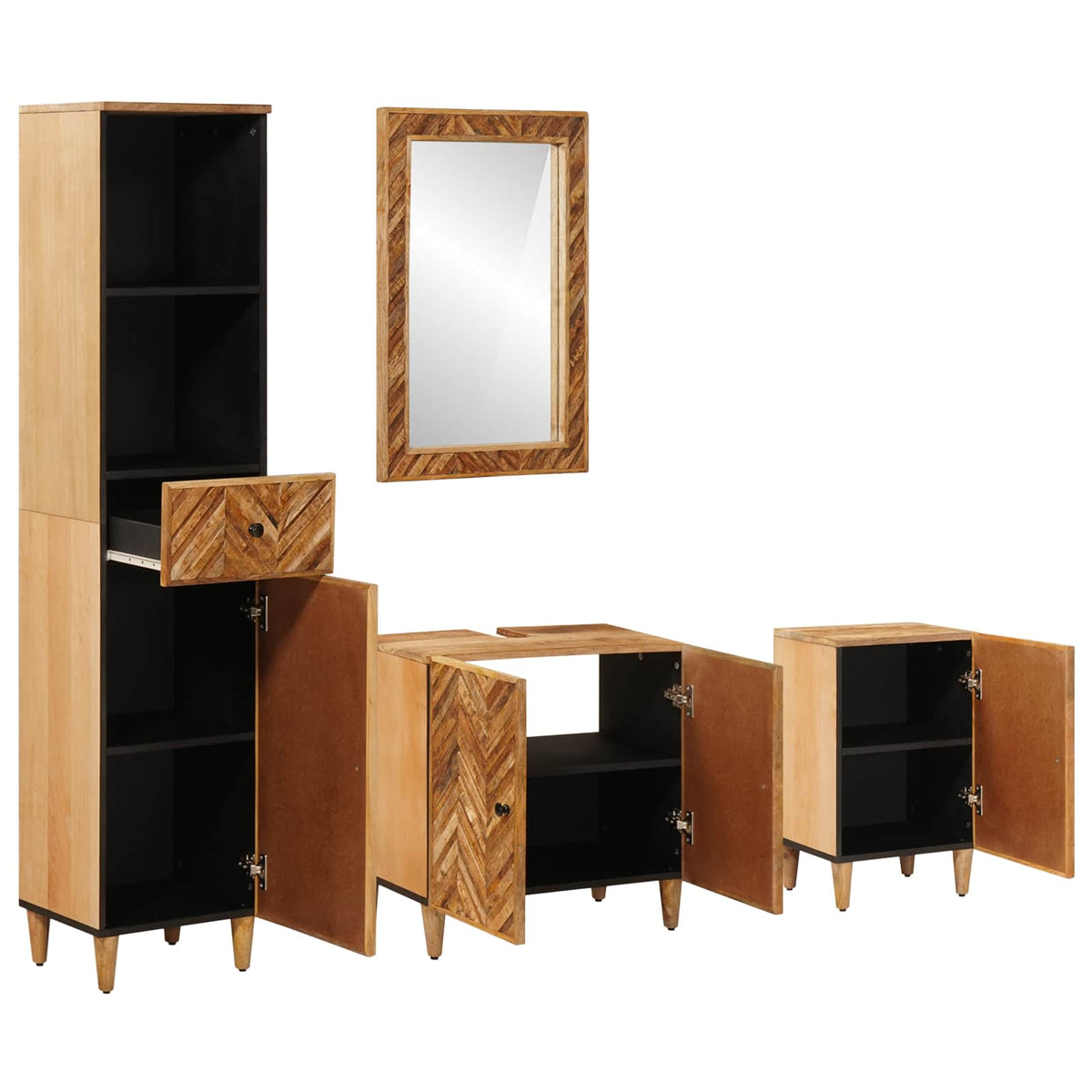 Ensemble de Meubles de Salle de Bain 4 pièces