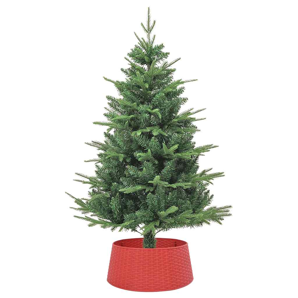 Jupe de sapin de Noël rouge Ø56x23 cm plastique - XIOS