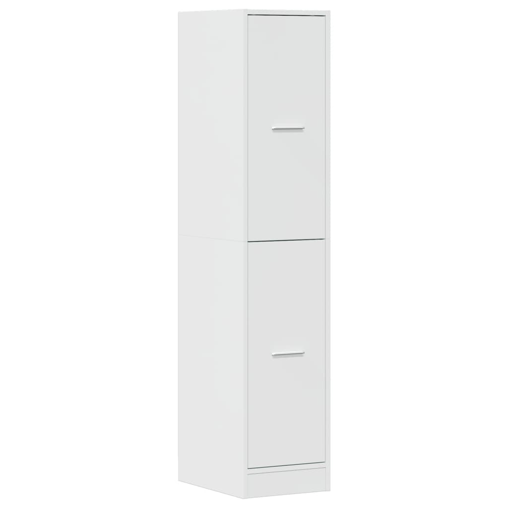 Armoire d'apothicaire blanc brillant bois d’ingénierie - XIOS