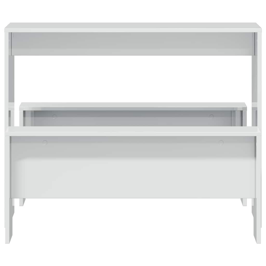 Ensemble table à manger et bancs 3 pcs bois d'ingénierie - XIOS