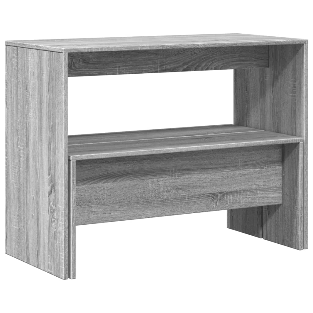 Ensemble table à manger et bancs 3 pcs bois d'ingénierie - XIOS