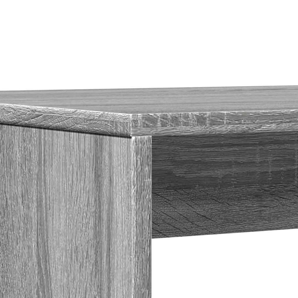 Ensemble table à manger et bancs 3 pcs bois d'ingénierie - XIOS
