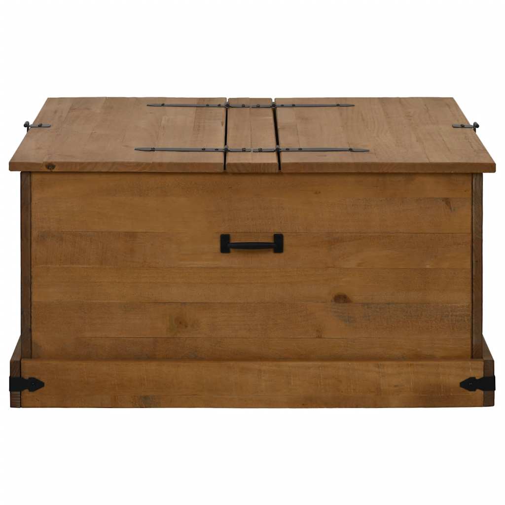 Coffre de rangement HALDEN 91x91x47 cm bois massif pin - XIOS