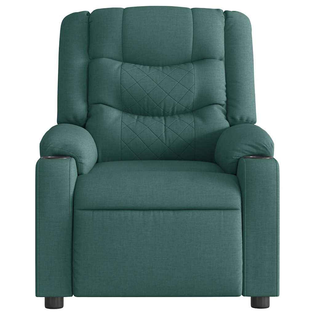 Fauteuil inclinable électrique Vert foncé Tissu - XIOS