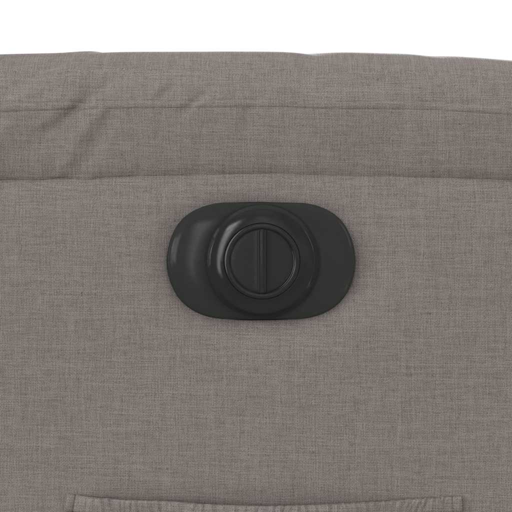 Fauteuil inclinable électrique Taupe Tissu