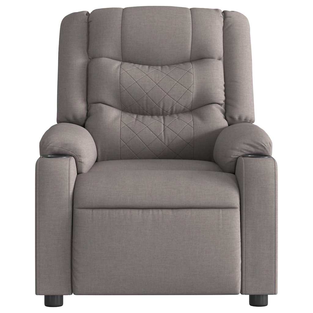 Fauteuil de massage inclinable électrique Taupe Tissu - XIOS