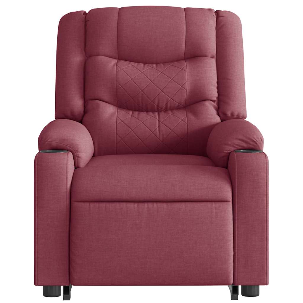 Fauteuil inclinable rouge bordeaux tissu - XIOS