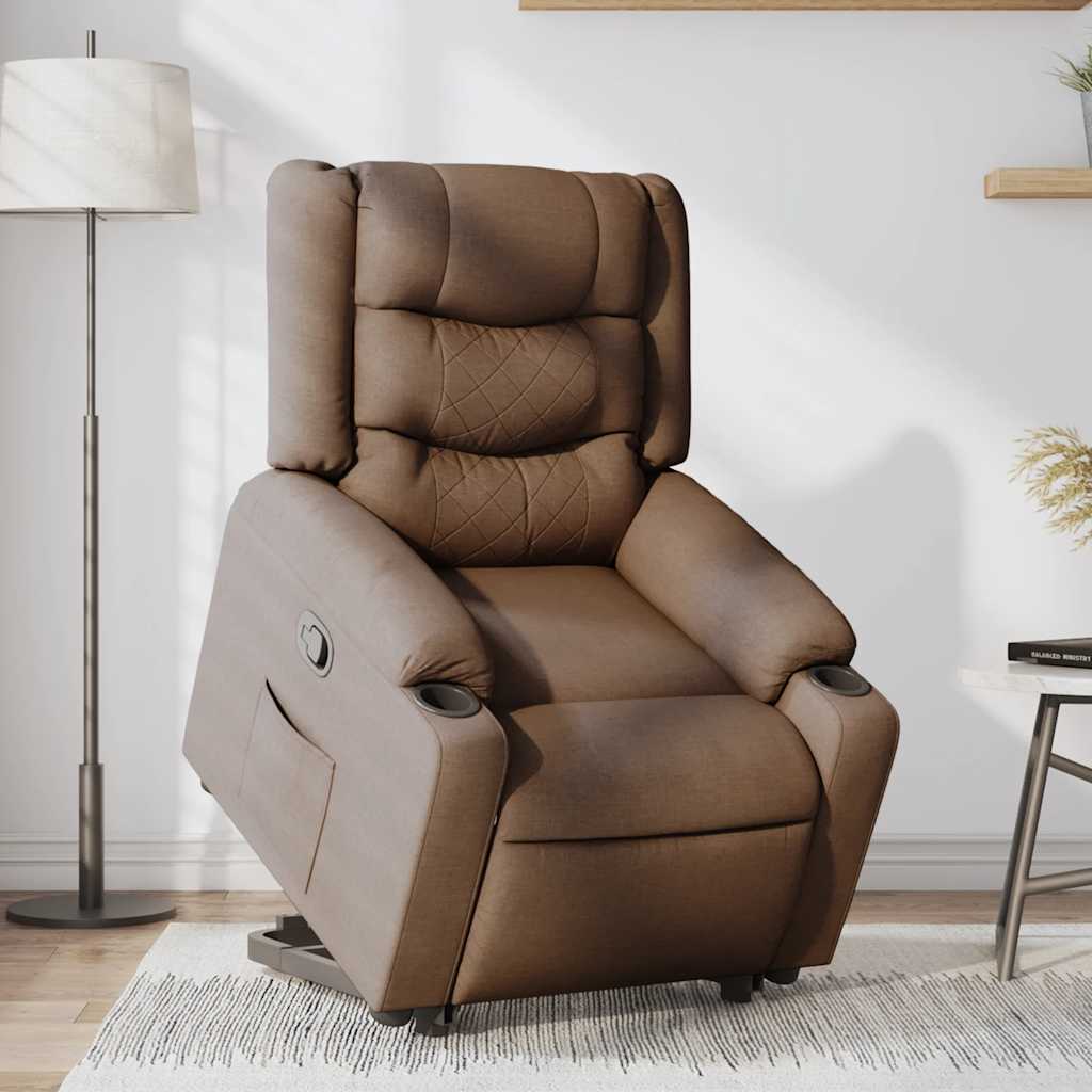 Fauteuil inclinable Marron Tissu - XIOS