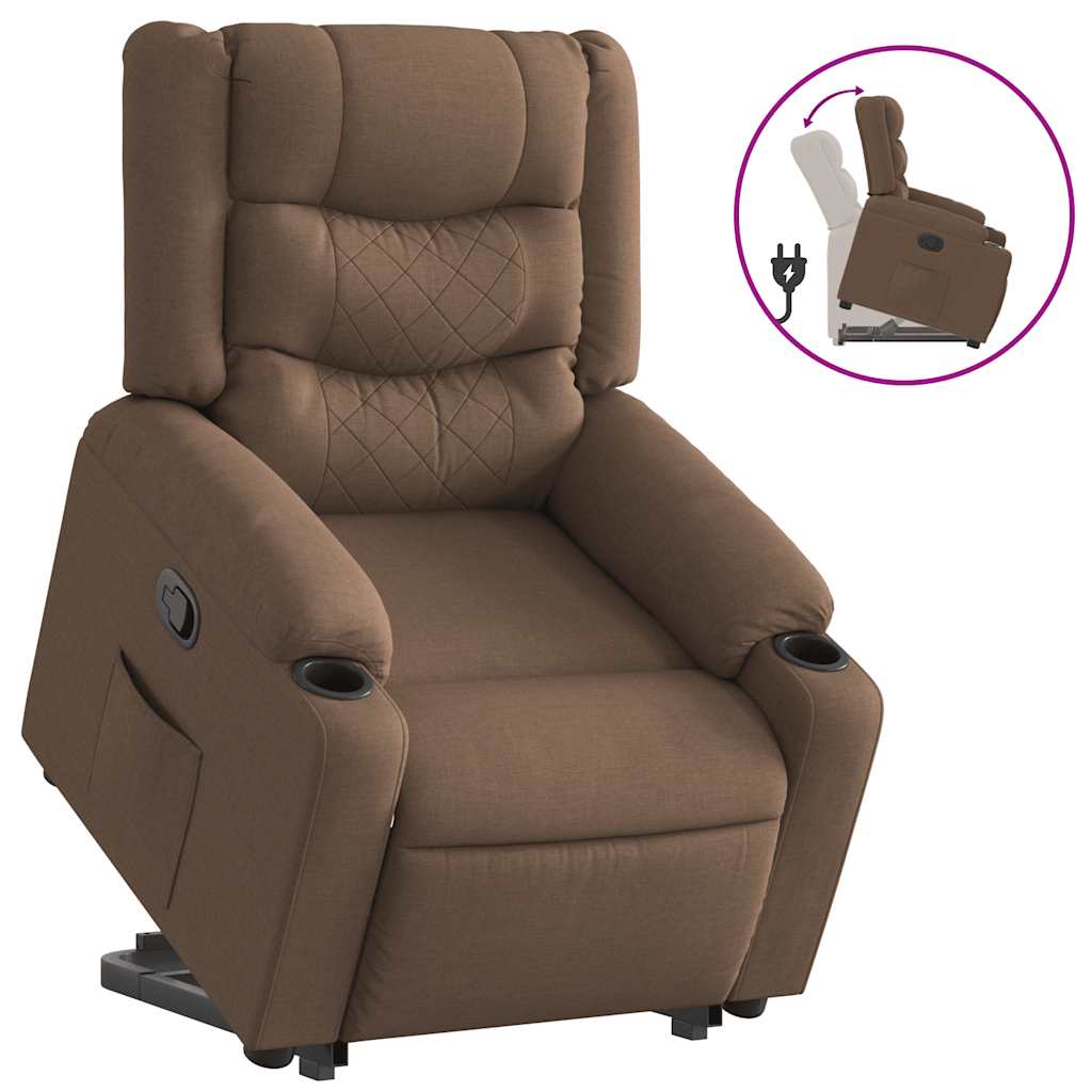 Fauteuil inclinable Marron Tissu - XIOS