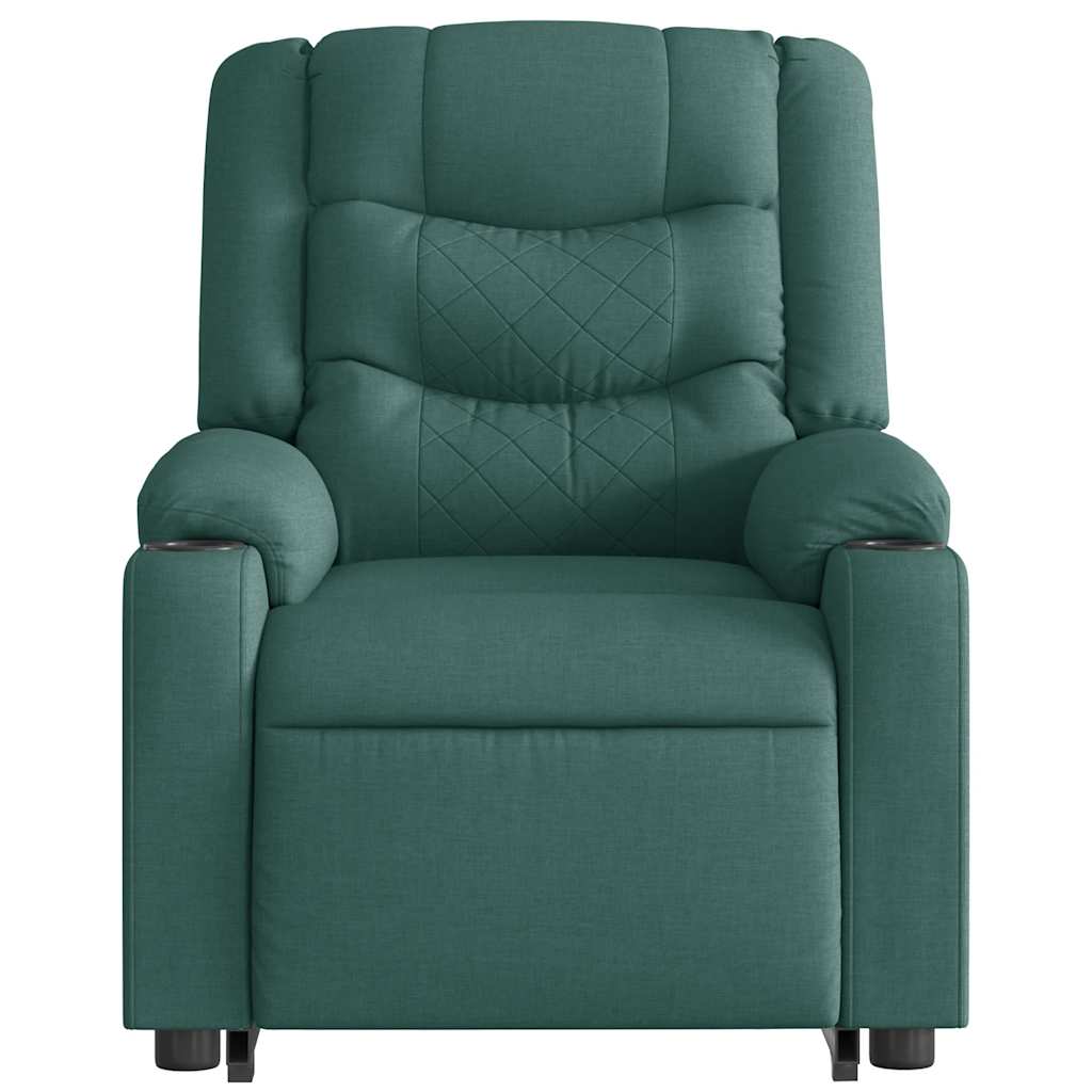 Fauteuil inclinable vert foncé tissu - XIOS