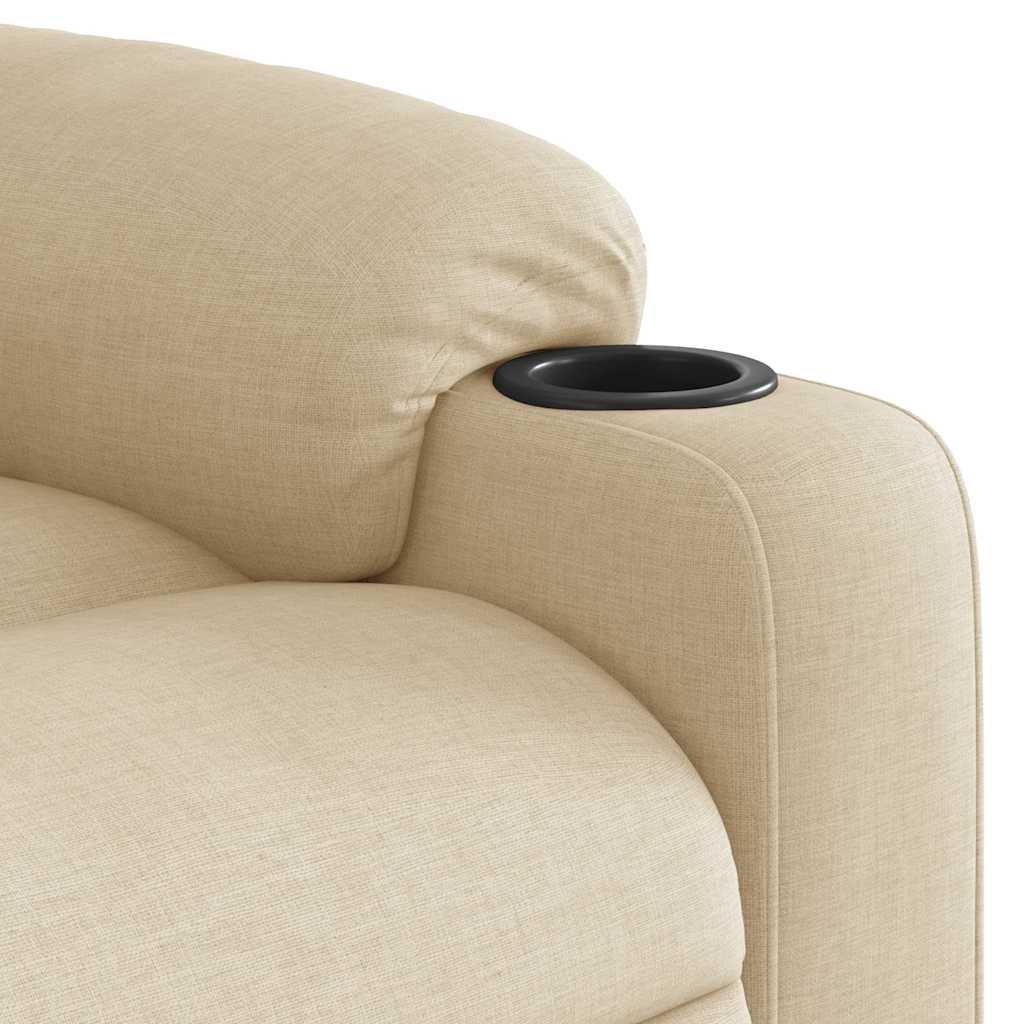 Fauteuil inclinable Crème Tissu - XIOS