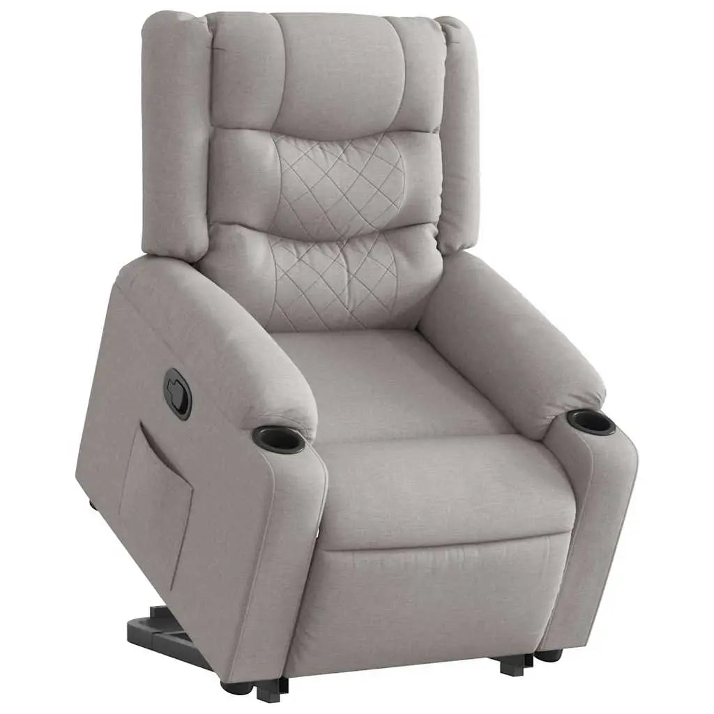 Fauteuil inclinable gris nuage tissu - XIOS