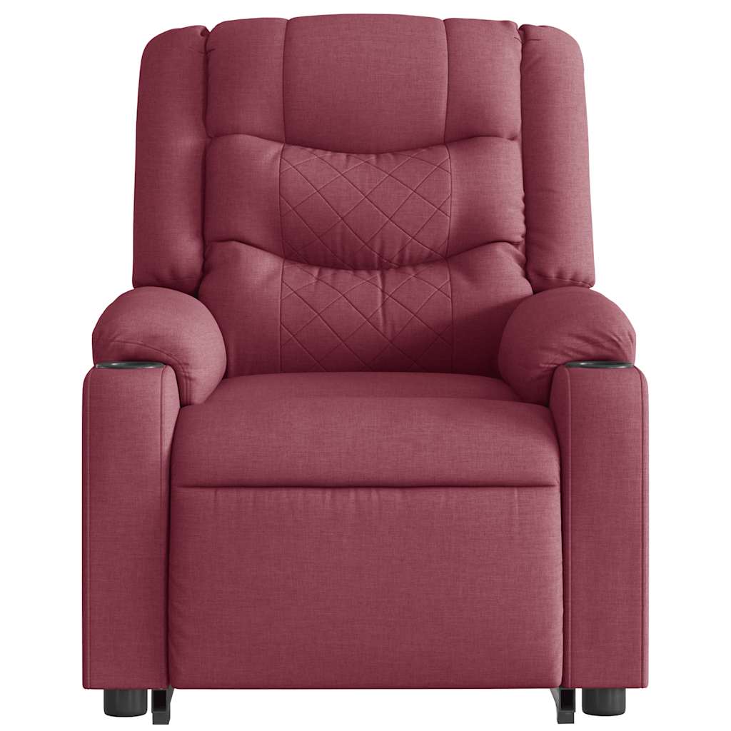 Fauteuil inclinable de massage Rouge bordeaux Tissu - XIOS