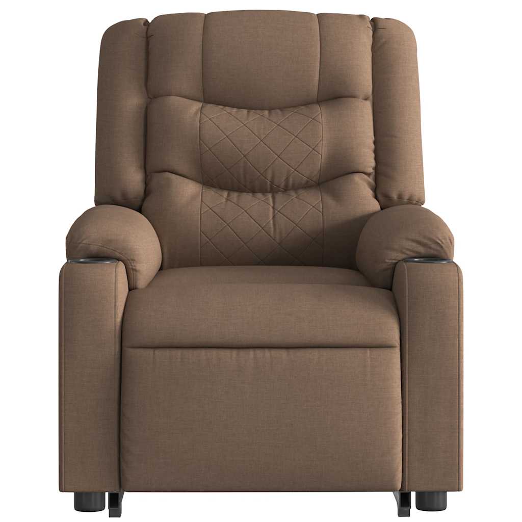 Fauteuil de massage inclinable Marron Tissu - XIOS