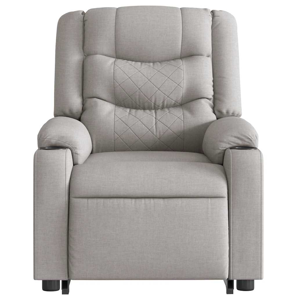 Fauteuil de massage inclinable gris nuage tissu - XIOS