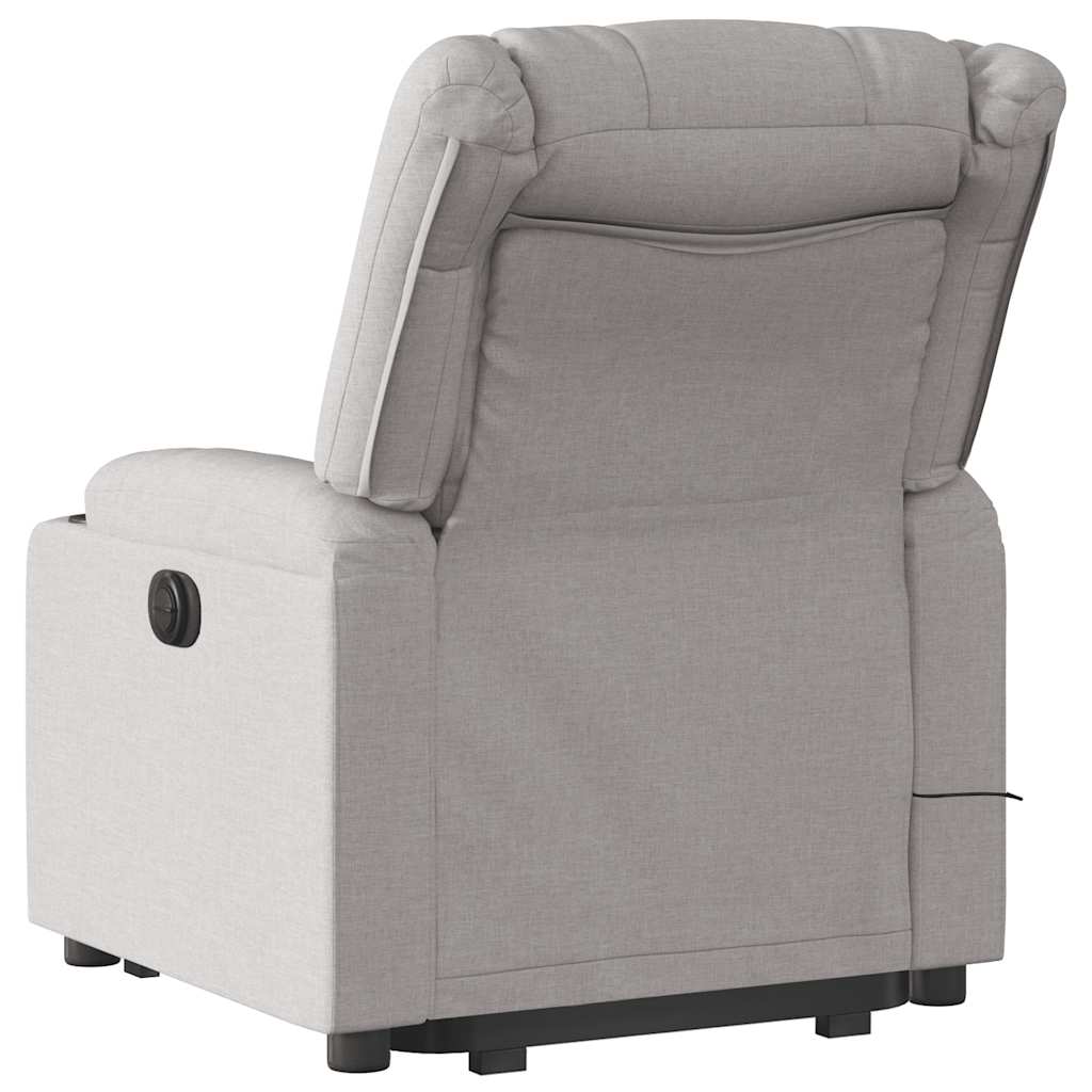 Fauteuil de massage inclinable gris nuage tissu - XIOS