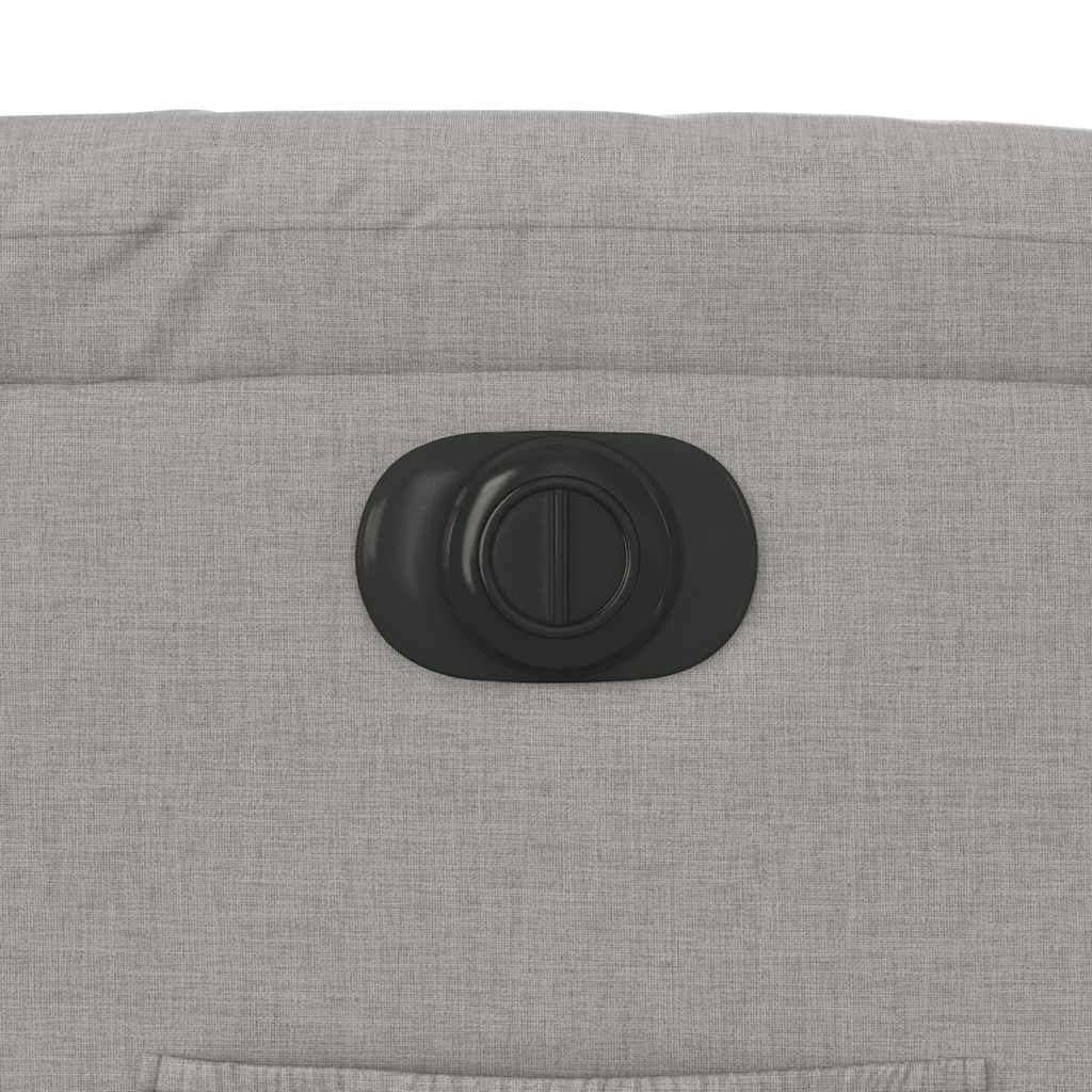 Fauteuil inclinable électrique gris nuage tissu