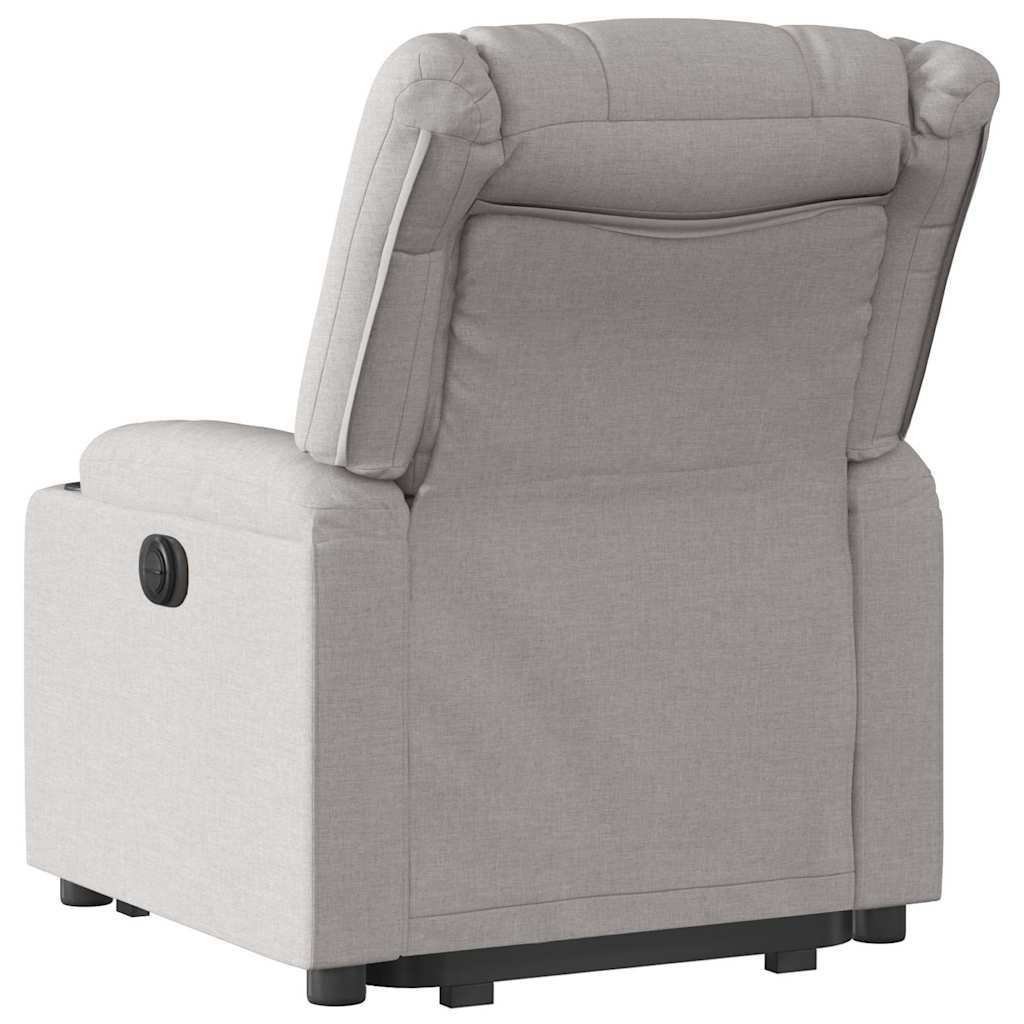 Fauteuil inclinable électrique gris nuage tissu