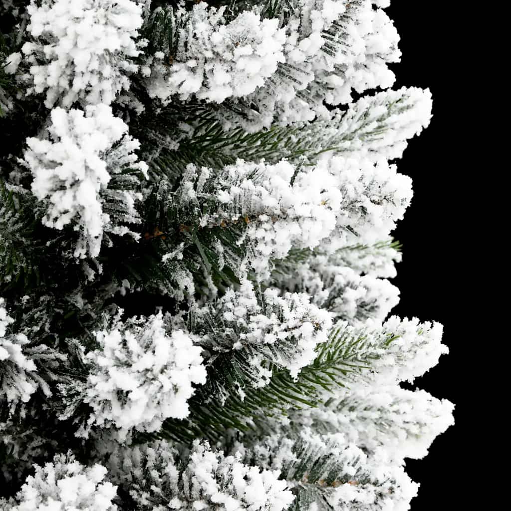 Sapin de Noël artificiel mince avec neige floquée 180 cm PVC/PE - XIOS